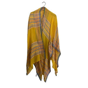 Free People Women's Yellow Wrap Kimono Top Size One Size